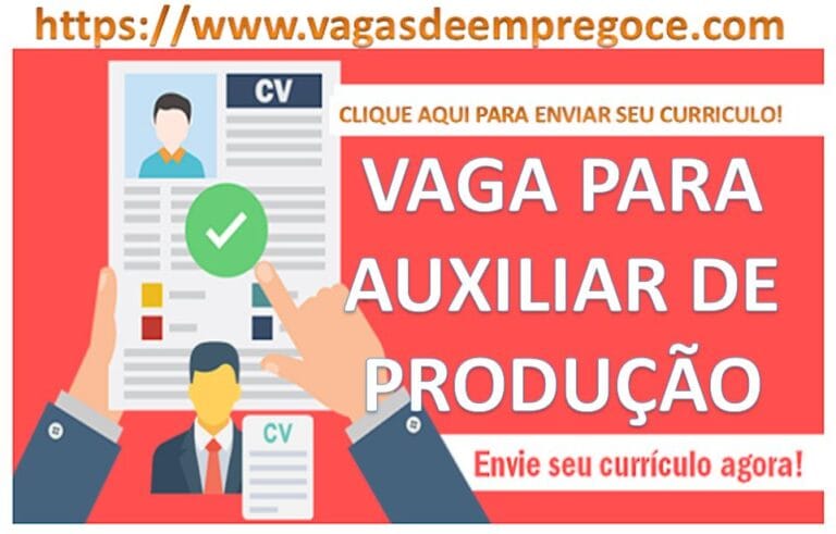 Indústria Seleciona auxiliar de produção