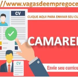 HOTEL EM FORTALEZA CONTRATA – CAMAREIRA HOTEL EM FORTALEZA CONTRATA – CAMAREIRA