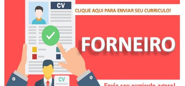 Vaga para Forneiro de Padaria Forneiro
