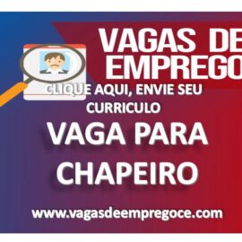 Vaga para Chapeiro