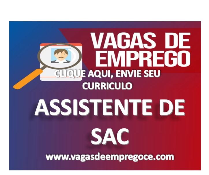 Vaga para Auxiliar de SAC – Maracanaú
