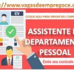 Assistente de Departamento Pessoal