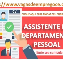 Assistente de Departamento Pessoal