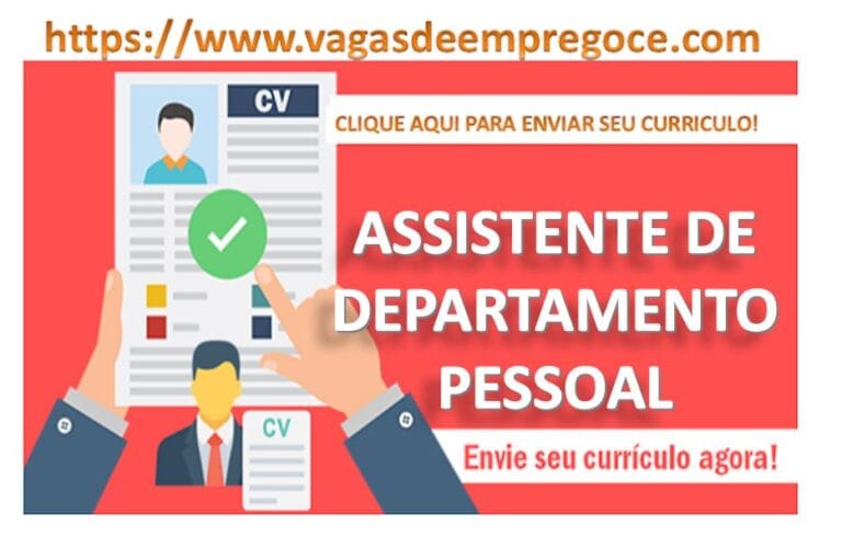 RH Teplacon Seleciona Assistente de Departamento Pessoal