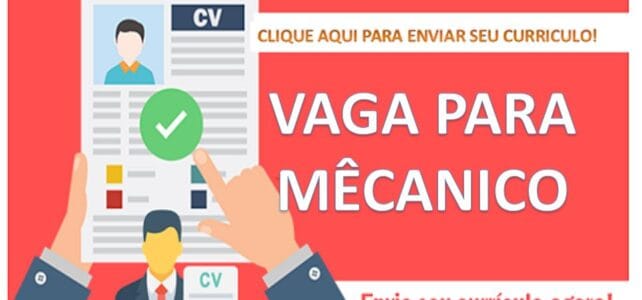 MECÂNICO DE EMPILHADEIRA / MECÂNICO A MECÂNICO DE EMPILHADEIRA / MECÂNICO A