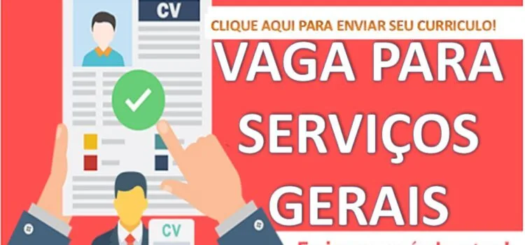 Vagas de emprego abertas em Fortaleza: oportunidade para Serviços Gerais no Mondubim