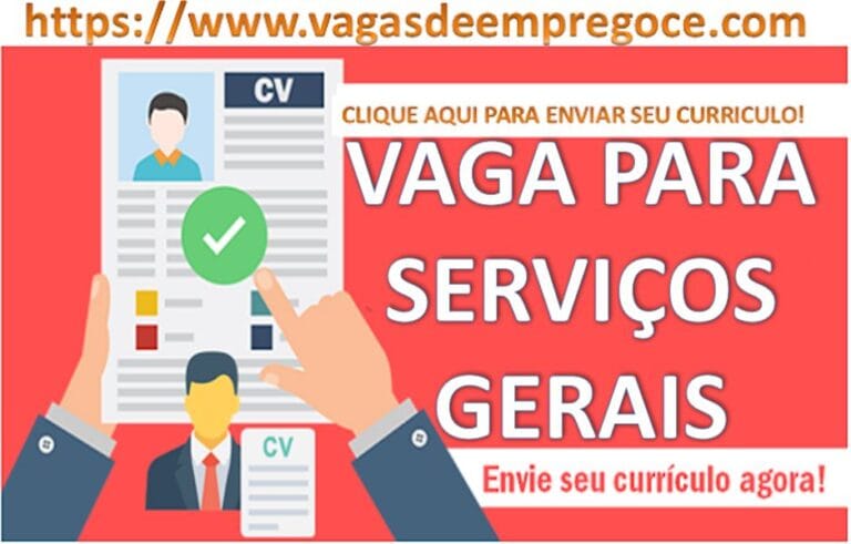 Vaga para Serviços Gerais