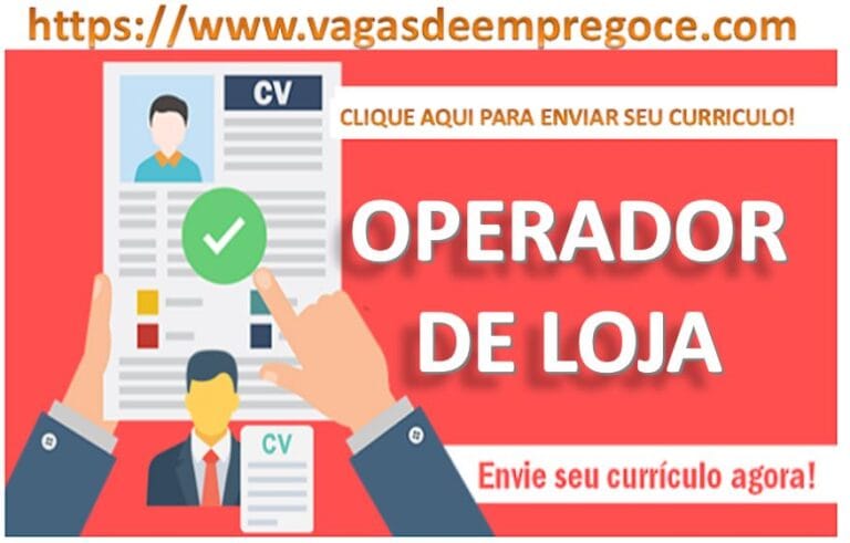 Vaga para Assistente de Loja