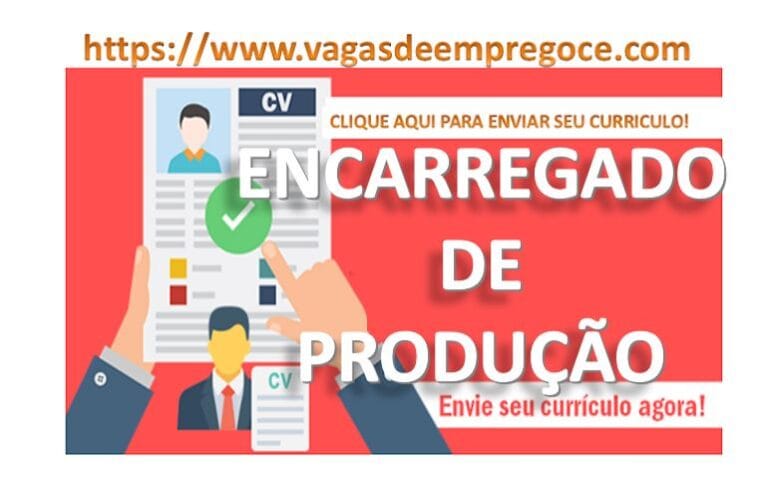 Vaga: Chefe de Produção