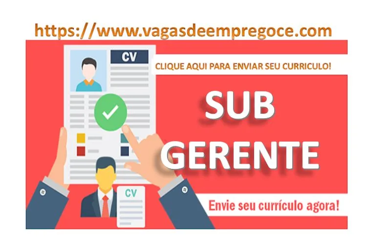 Rede de Supermercados Seleciona Subgerente Subgerente