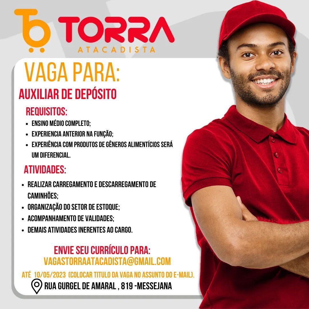5091586058012961454_121 Rede Atacadista Seleciona Auxiliar de Deposito