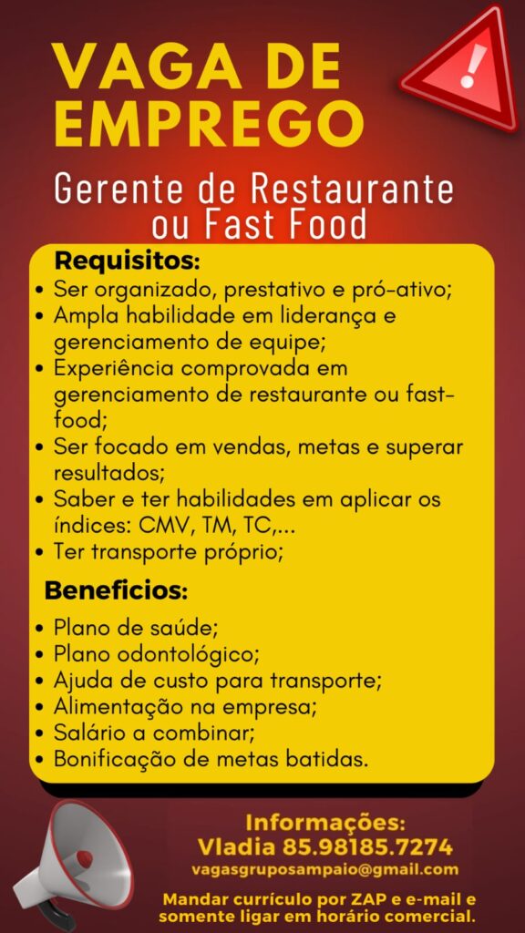 IMG-20230816-WA0036-576x1024 Restaurante Seleciona Gerente de Restaurante ou Fast Food