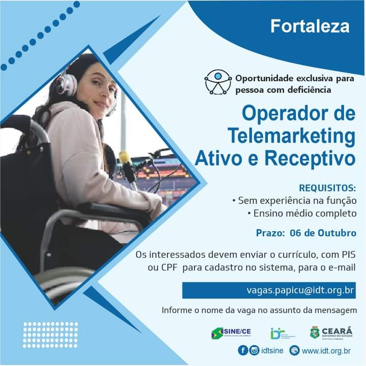 FB_IMG_1695561429619 SINE IDT Seleciona Telemarketing até 06/10/23