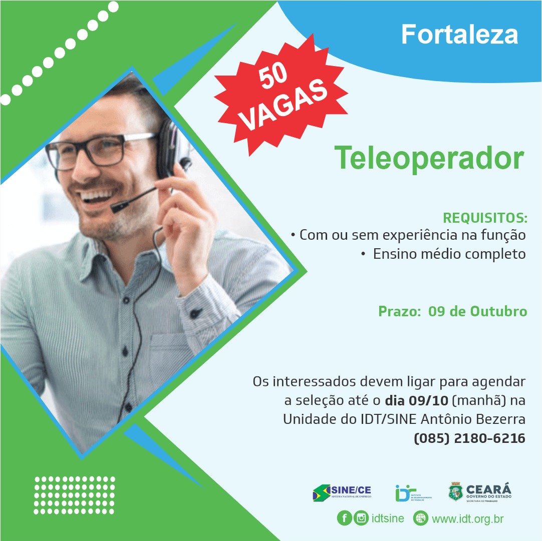 385837845_721655010001238_2126668922822977062_n 50 Vagas para Teleoperadores até 09/10/23