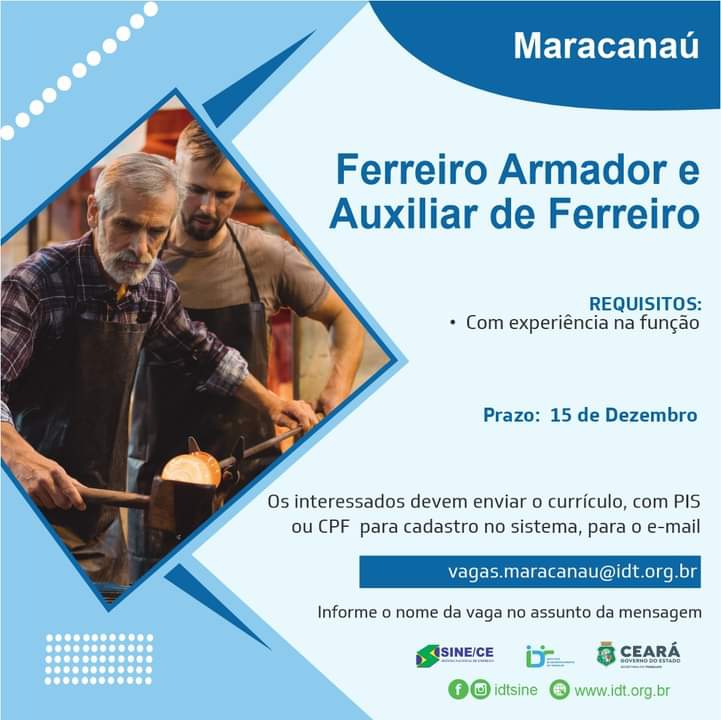 fb_img_17019033424863978672585455758672 Vagas para Ferreiro, Armador e Auxiliar de Ferreiro até 15/12/23 (Maracanaú)