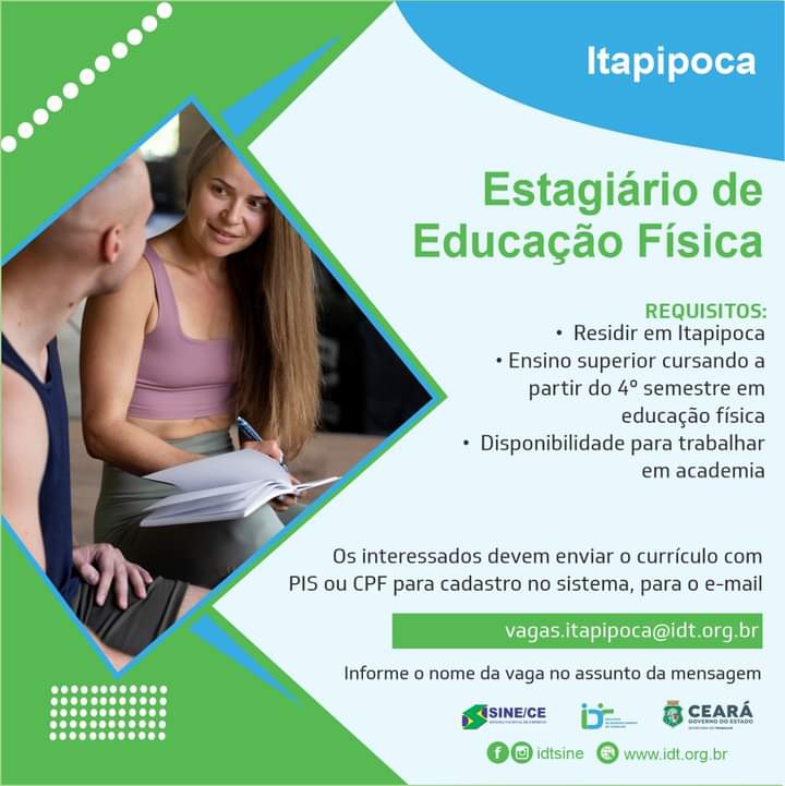 fb_img_1701903422212503904674474797868 Sine IDT Seleciona Estagiário(a) de Educação Física em ITAPIPOCA