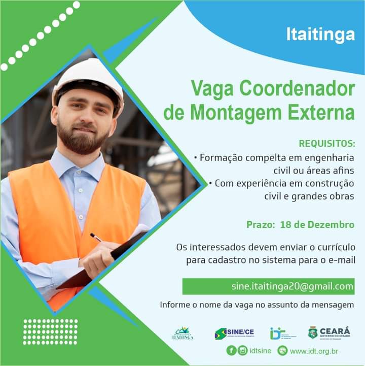 fb_img_17026482399032886580072110115884 Sine IDT Recruta Coordenador de Montagem Externa(Itaitinga) até 18/12/23