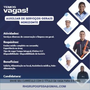 img-20231206-wa01881528303643908062830-300x300 Auxiliar de Serviços Gerais (Horizonte)