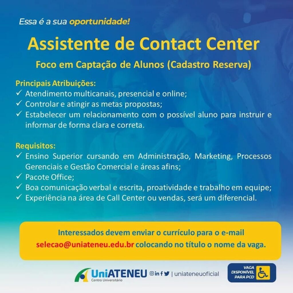 img-20231212-wa0069912288262380436879-1024x1024 Uniateneu Recruta Assistente de Contact Center