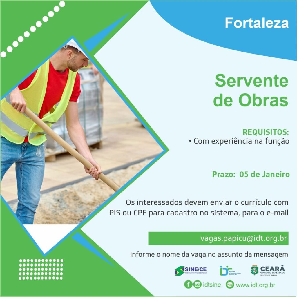 img-20231221-wa00202524548797597887916-1024x1024 Sine IDT Seleciona Servente de Obras (Fortaleza) até 05/01/24