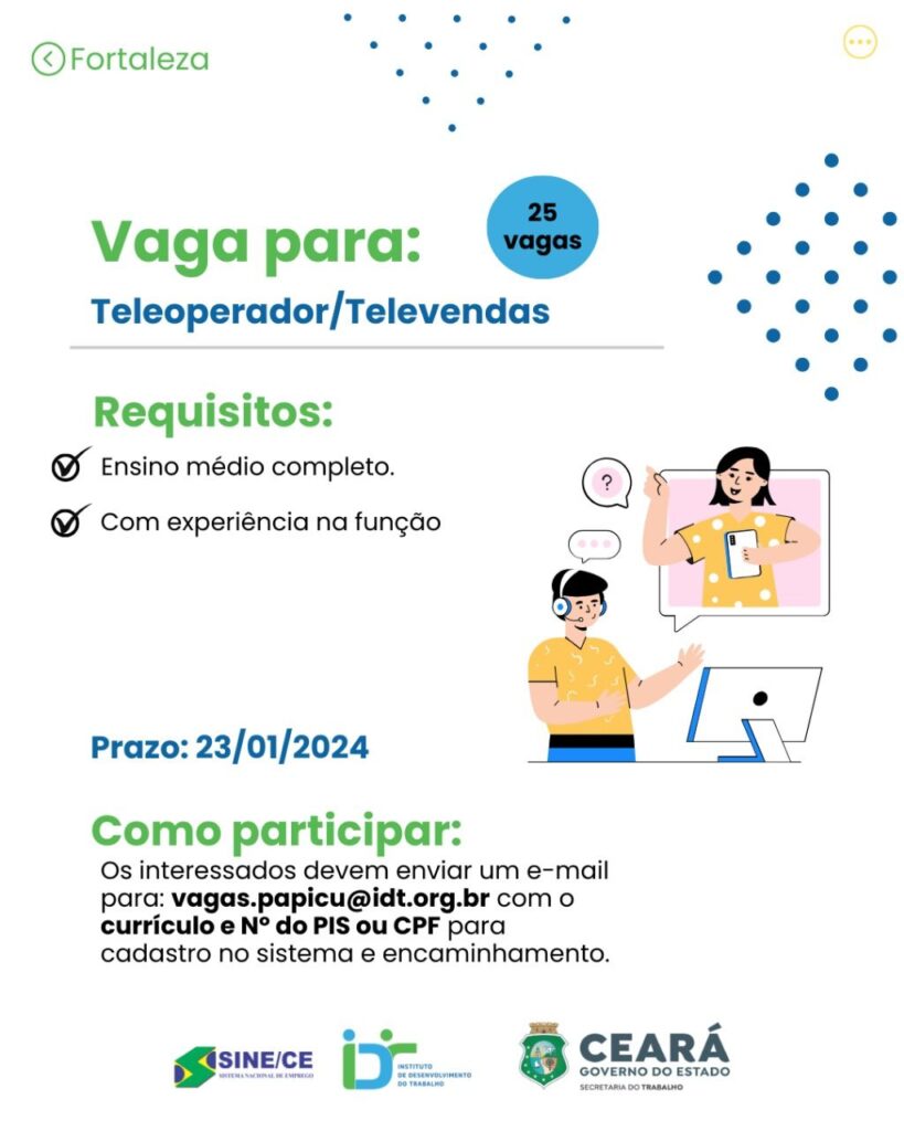 img-20240118-wa0005-16631605421864754691-819x1024 25 Vagas para Teleoperador/Televendas até 23/01/24