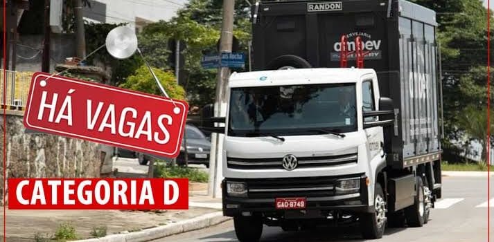 Vaga para Motorista Categoria D Vaga para Motorista Categoria D
