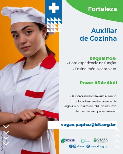 IMG-20240321-WA1271 Sine Fortaleza Seleciona Auxiliar de Cozinha até 05/04/24
