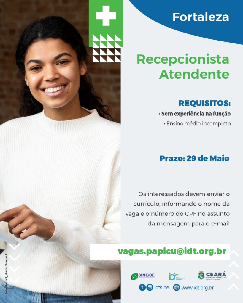 IMG-20240524-WA0037-819x1024 SINE Fortaleza Seleciona Seleciona Recepcionista Atendente até 29/05/24