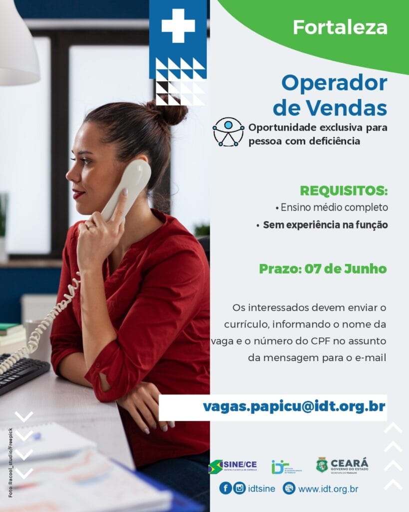 IMG-20240527-WA00241-819x1024 Sine Papipu Recruta Operador de Vendas PCD 07/06/24 Operador de Vendas PCD  