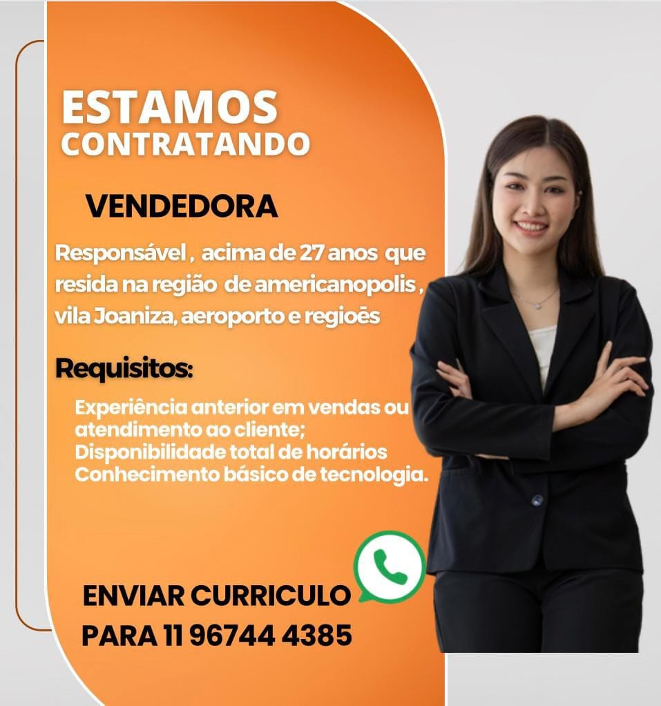 img-20240830-wa01018158280208896364831 Vaga para Vendedora Vendedor Vendedora  