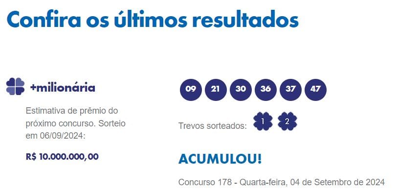 1 Confira os últimos resultados das Loterias Caixa 05/09/24 Resultado Loterias Caixa  