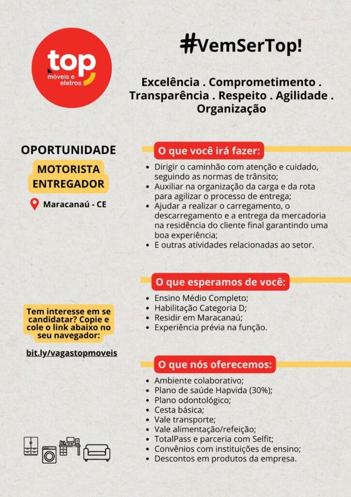 img-20241020-wa00368189764891863038245-724x1024 Top Móveis Recruta Motorista Entregador - Maracanaú Maracanaú Motorista  