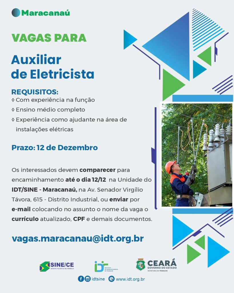 img_20241125_144331_2065402349654020026389-819x1024 Sine Maracanaú Seleciona Auxiliar de Eletricista