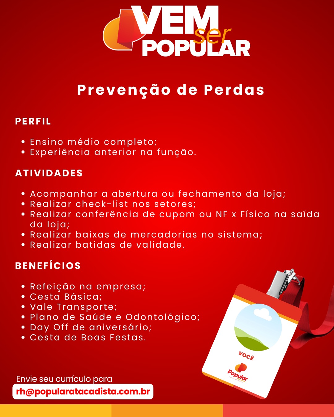 IMG-20250114-WA0369 Vaga para Prevenção de Perdas