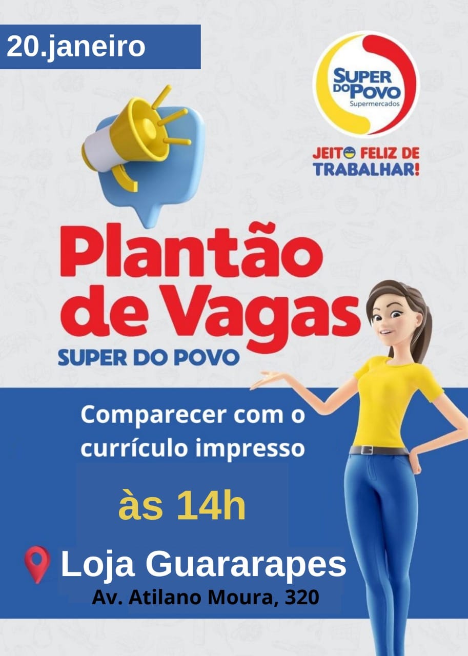 IMG-20250117-WA0134 Super do Povo fará Multirão de Vagas 20/01/25 Multirão de Vagas  