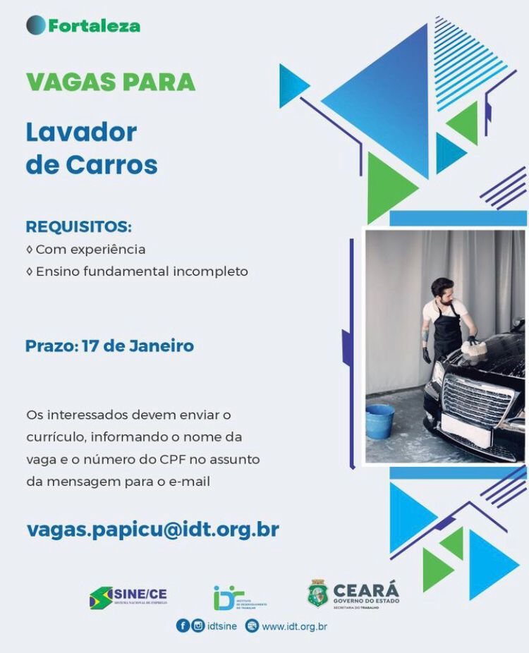 img-20250105-wa00561886136722069108673 Vaga para Lavador de Carros -Fortaleza até 17/01/25
