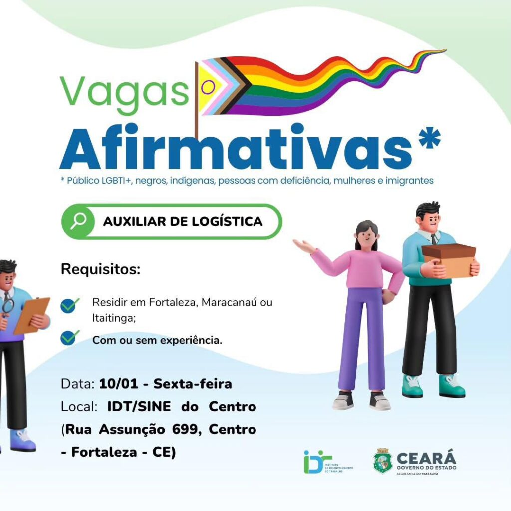 img_20250107_174358_8597194650561823429895-1024x1024 Vagas Exclusivas para LGBT+, Indígenas e Afro Descedentes, Imigrantes, Mulheres e PCDs Para Auxiliar de Logística Seleção 10/01/25 (Itaitinga, Fortaleza e Maracanaú)