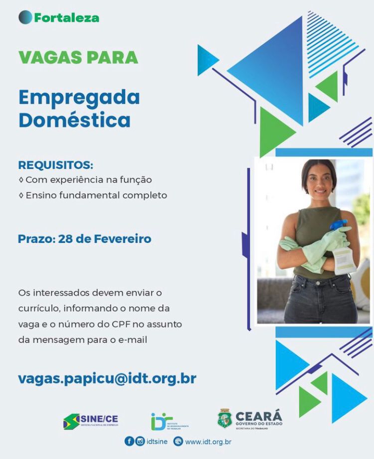 IMG-20250211-WA0263 Sine Papicu Recruta Empregada doméstica até 28/02/25