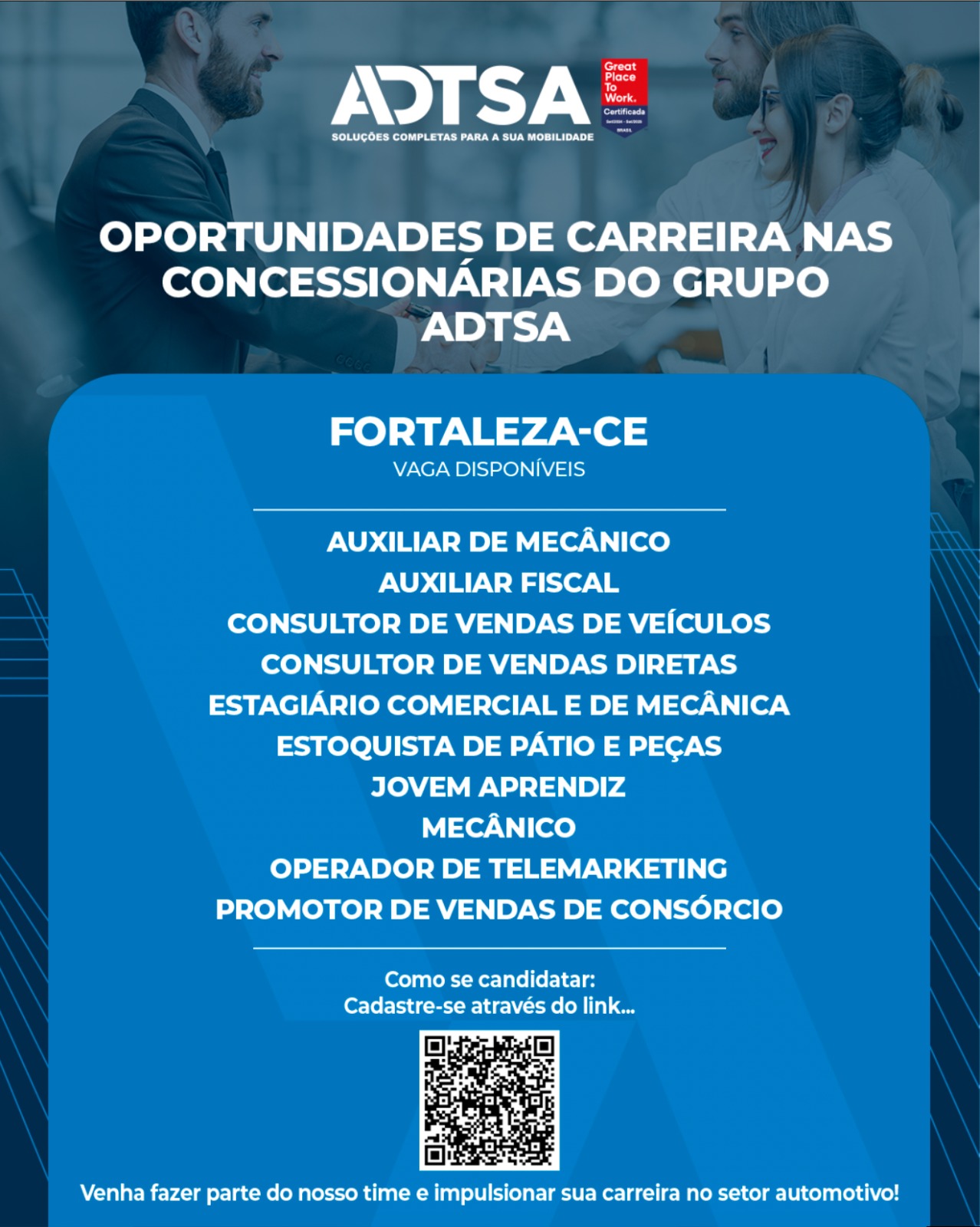 IMG-20250221-WA0320 ADTSA Abre Diversas Oportunidades em Fortaleza/CE Diversas Oportunidades Ensino Médio Ensino Técnico Estágio Fortaleza Nível Superior  