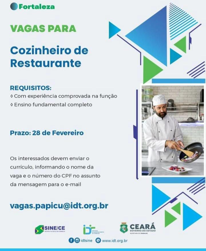 img-20250217-wa06277182735894669791137 Vaga para Cozinheiro de Restaurante até 28/02/25