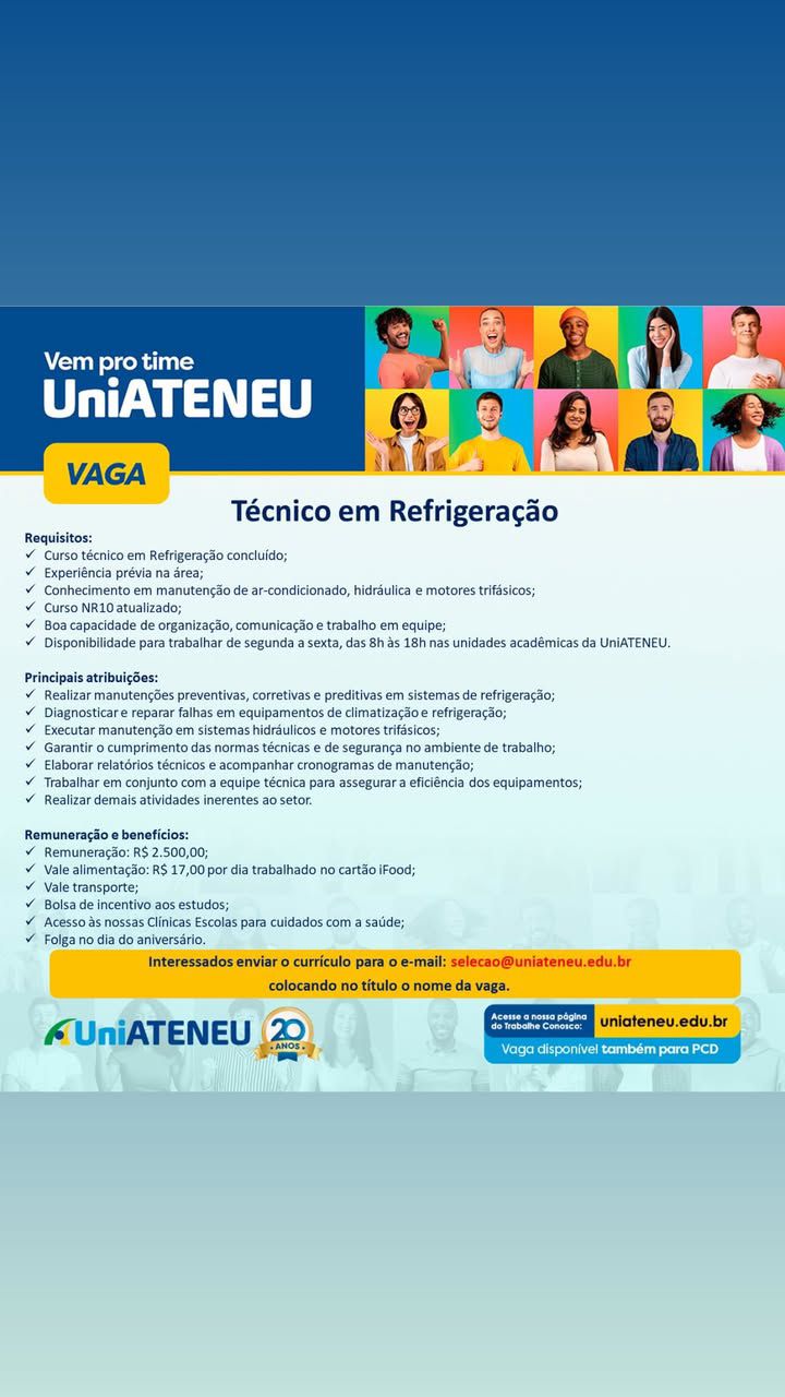 img-20250220-wa02444935912137779761244 UniAteneu Oferta Vagas para Fortaleza, Confira! Diversas Oportunidades  