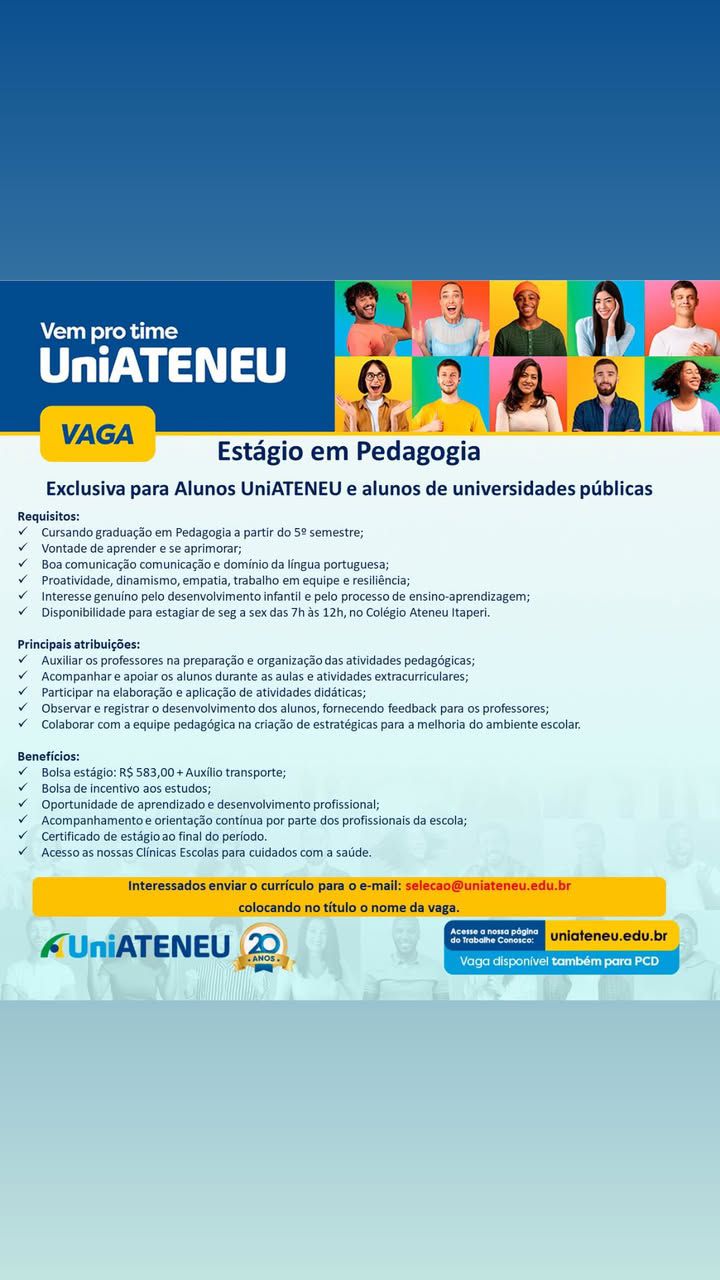 img-20250220-wa02491925431303601242352 UniAteneu Oferta Vagas para Fortaleza, Confira! Diversas Oportunidades  