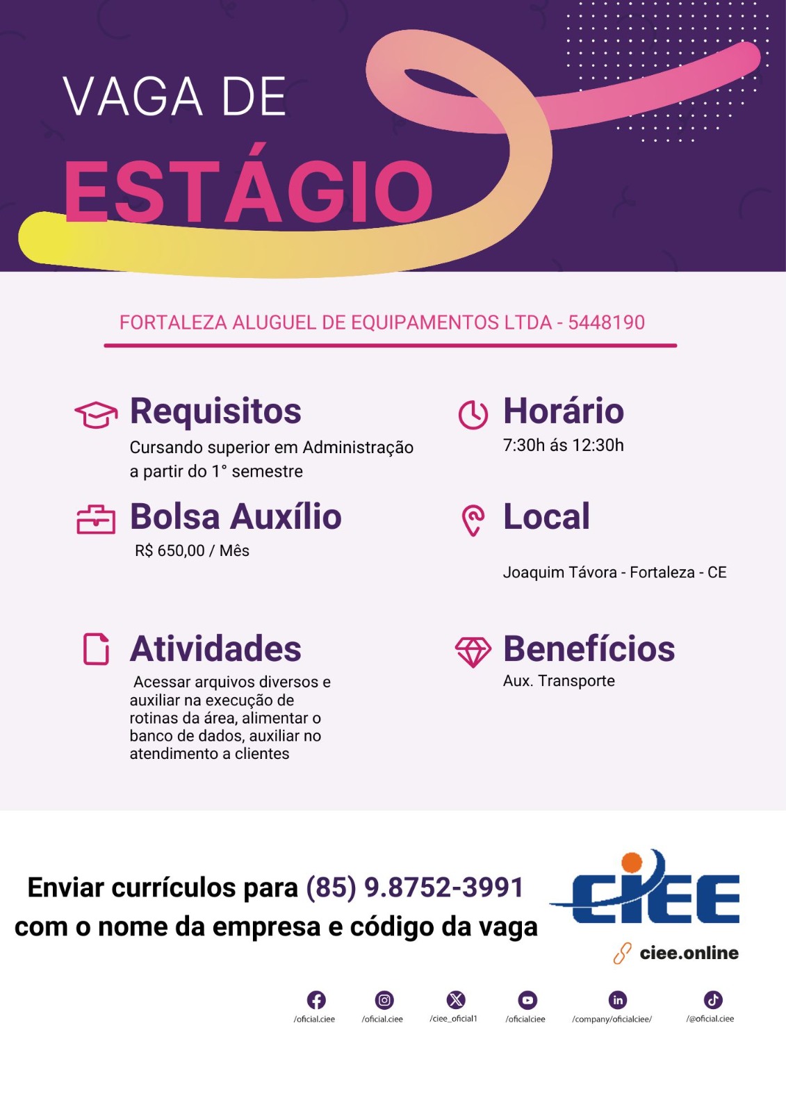 IMG-20250210-WA0178 Oportunidades de Estágio em Fortaleza Estágio Fortaleza  