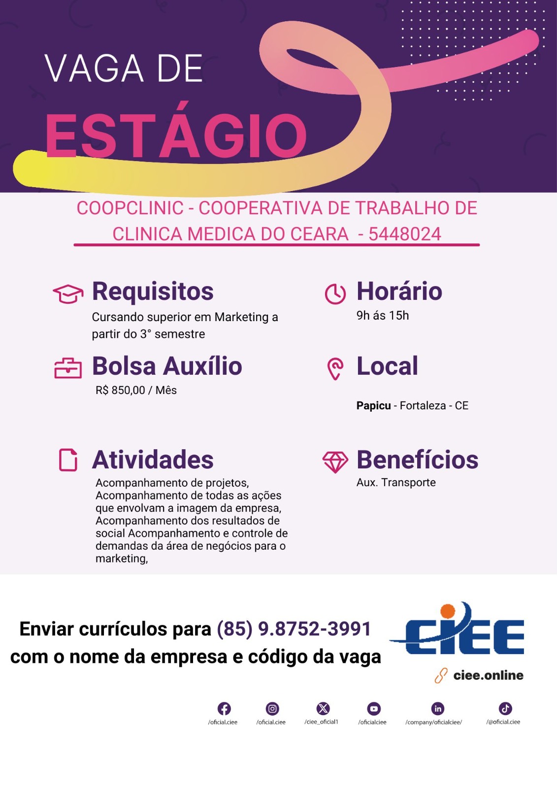 IMG-20250210-WA0179 Oportunidades de Estágio em Fortaleza Estágio Fortaleza  