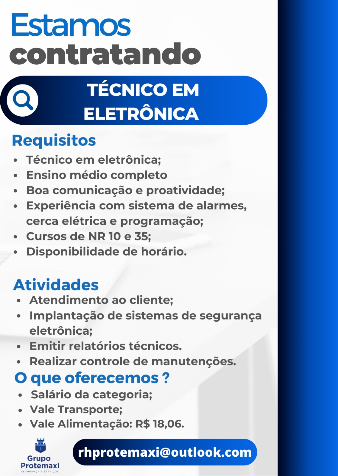 IMG-20250210-WA0254 Técnico em Eletrônica Ensino Técnico Fortaleza Técnico de Eletrônica  