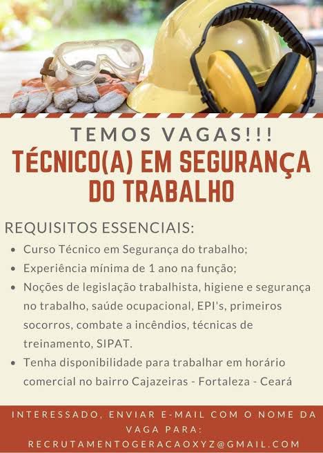 img-20250319-wa00164791186814447182583 Vaga para Técnico em Segurança do Trabalho Técnico de Segurança do trabalho  
