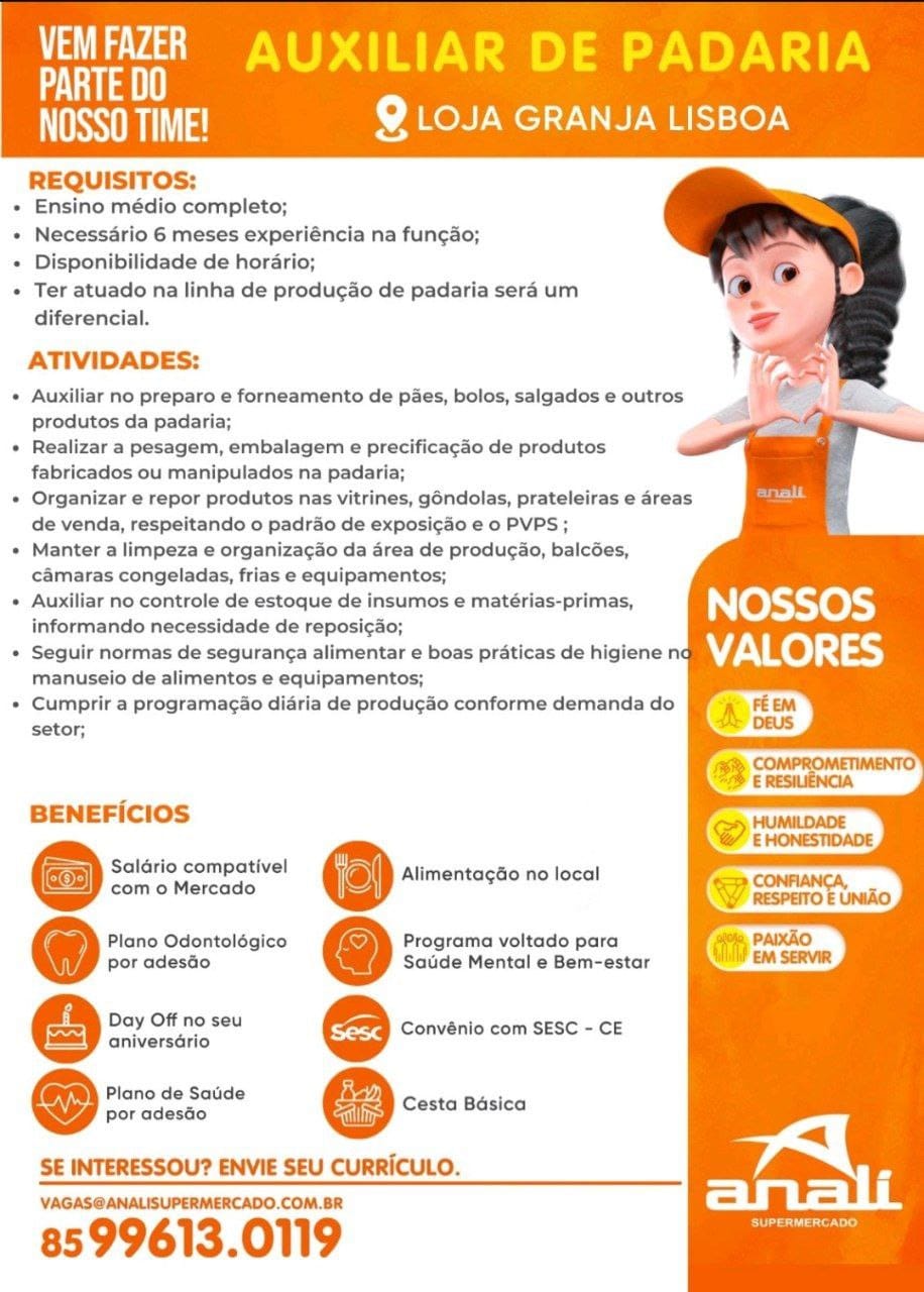 photo_4954445269764344723_y O supermercado Anali está contratando são vagas disponíveis Diversas Oportunidades Supermercado  