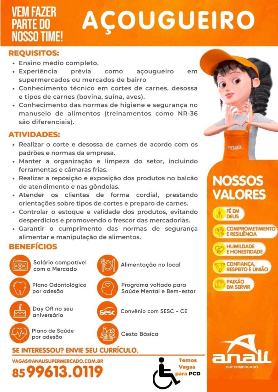 photo_4954445269764344730_y O supermercado Anali está contratando são vagas disponíveis Diversas Oportunidades Supermercado  