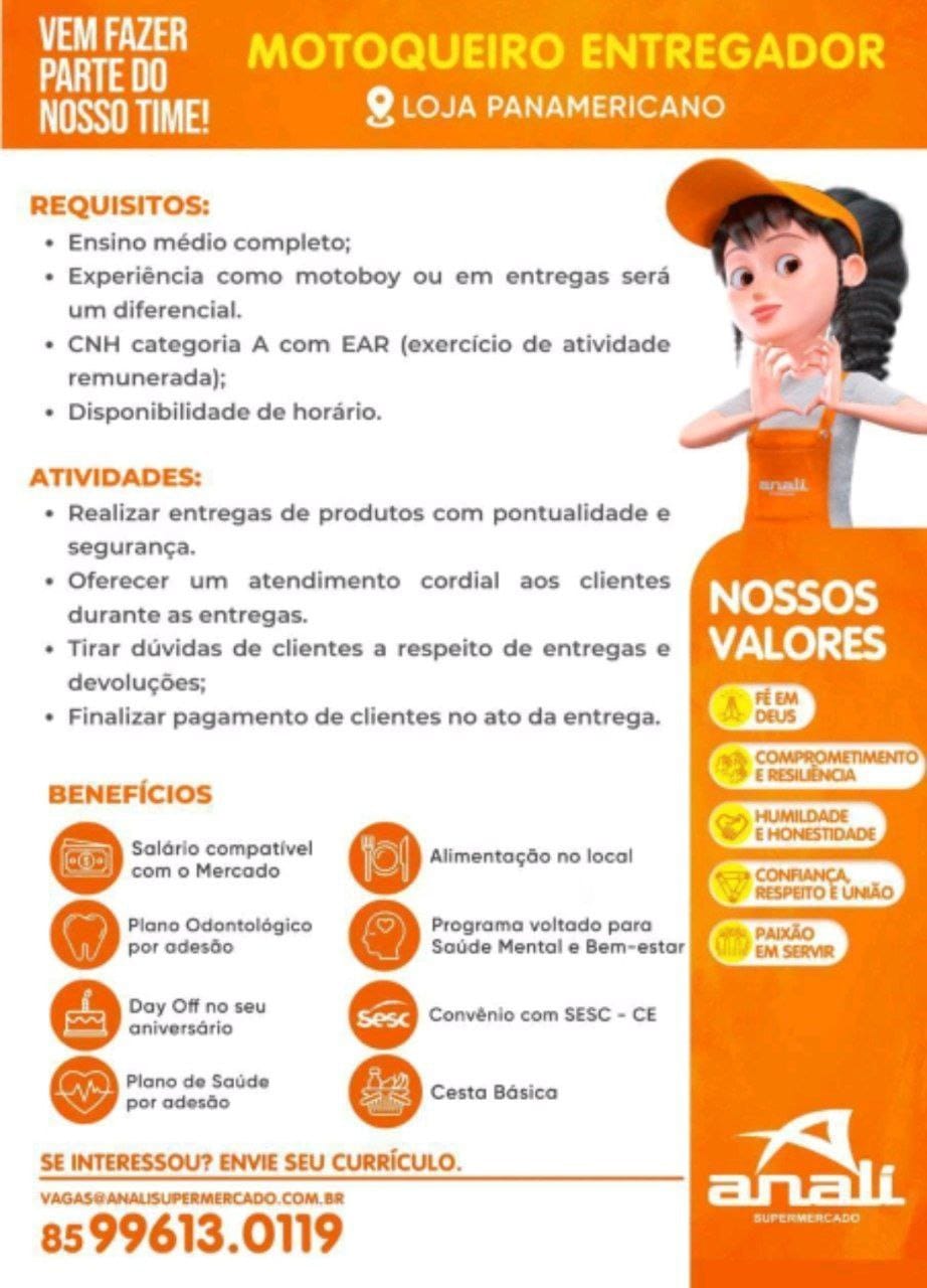 photo_4954445269764344735_y O supermercado Anali está contratando são vagas disponíveis Diversas Oportunidades Supermercado  
