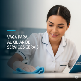 Vaga – Auxiliar de Serviços Gerais Vaga – Auxiliar de Serviços Gerais